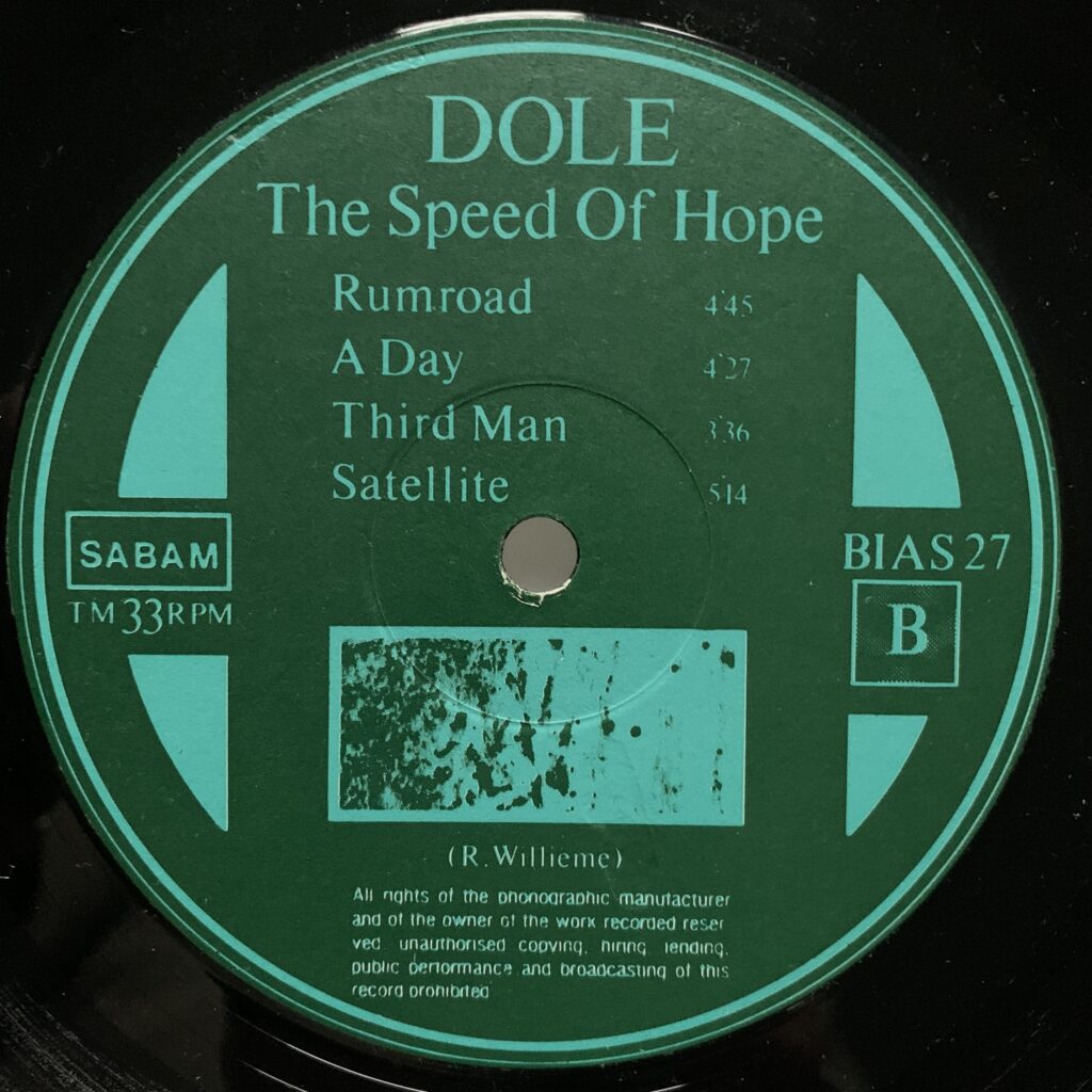 THE SPEED OF HOPE BE LABEL B